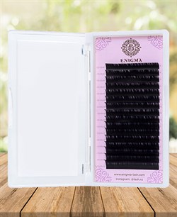 Ресницы чёрные Enigma отдельные длины D+ 6-14 - фото 7269